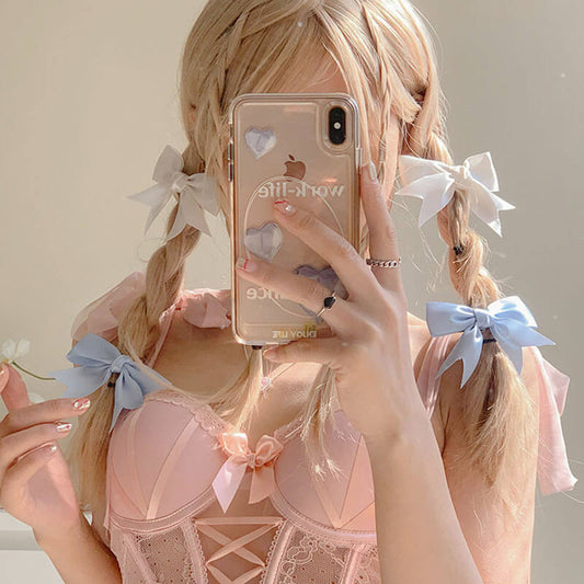 Kawaii Princess Knot Bow Hair Clips