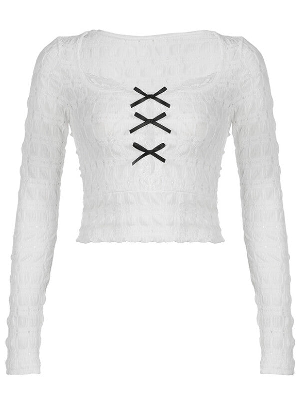 cutiekill-selene-puff-hollow-out-bow-top-om0424