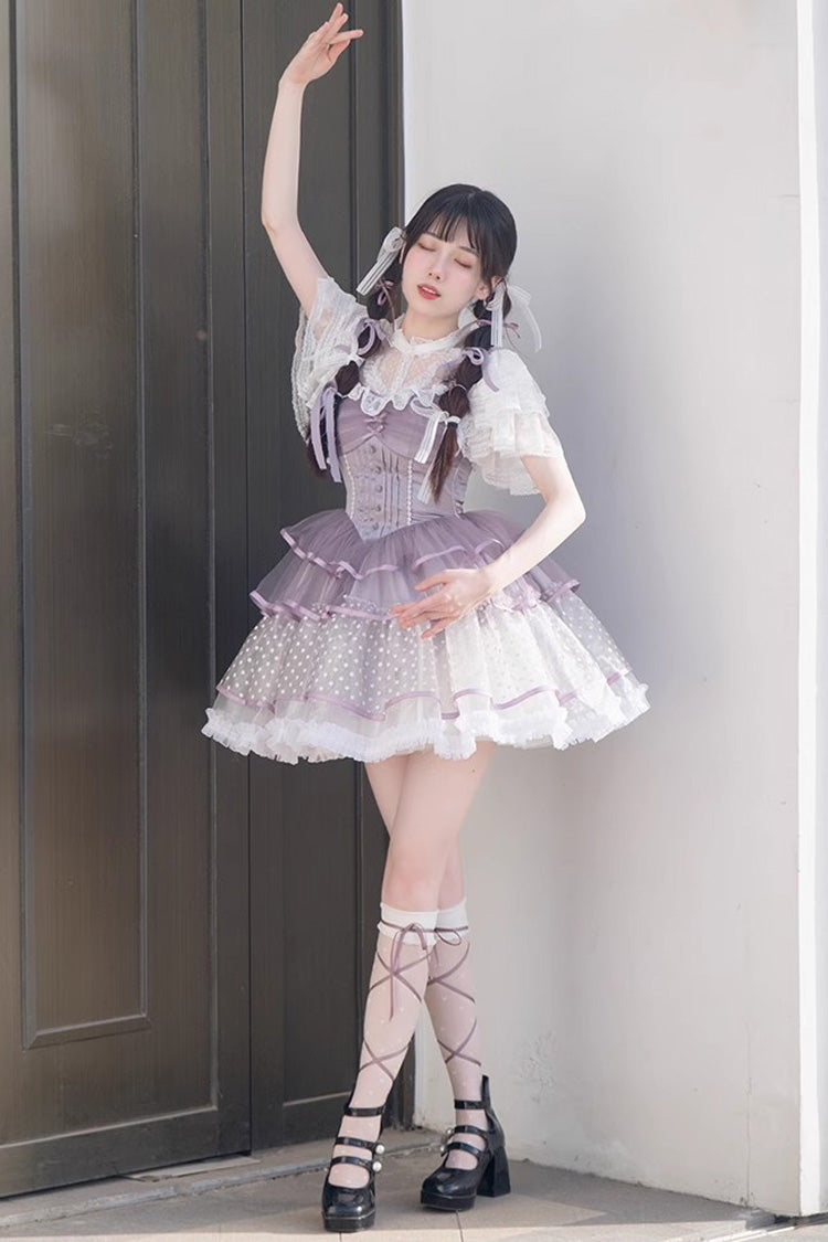 Purple Star Trail Multi-Layer Ballet Sweet JSK