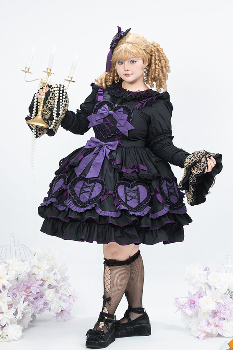 Sleeveless Ruffle Bowknot Gothic Plus Size Princess Lolita Jsk Dress