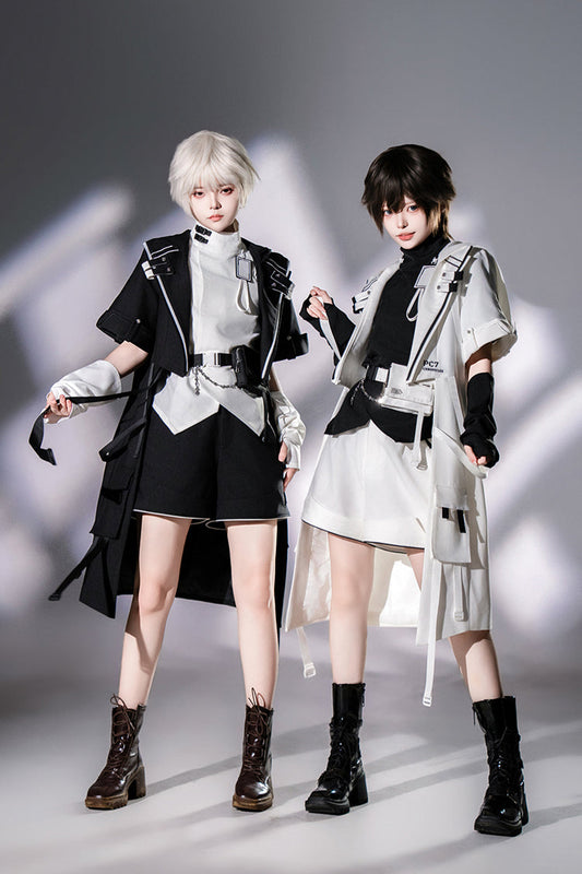 Cat Ear Coat in Black Ouji Prince Fashion with Functional Details