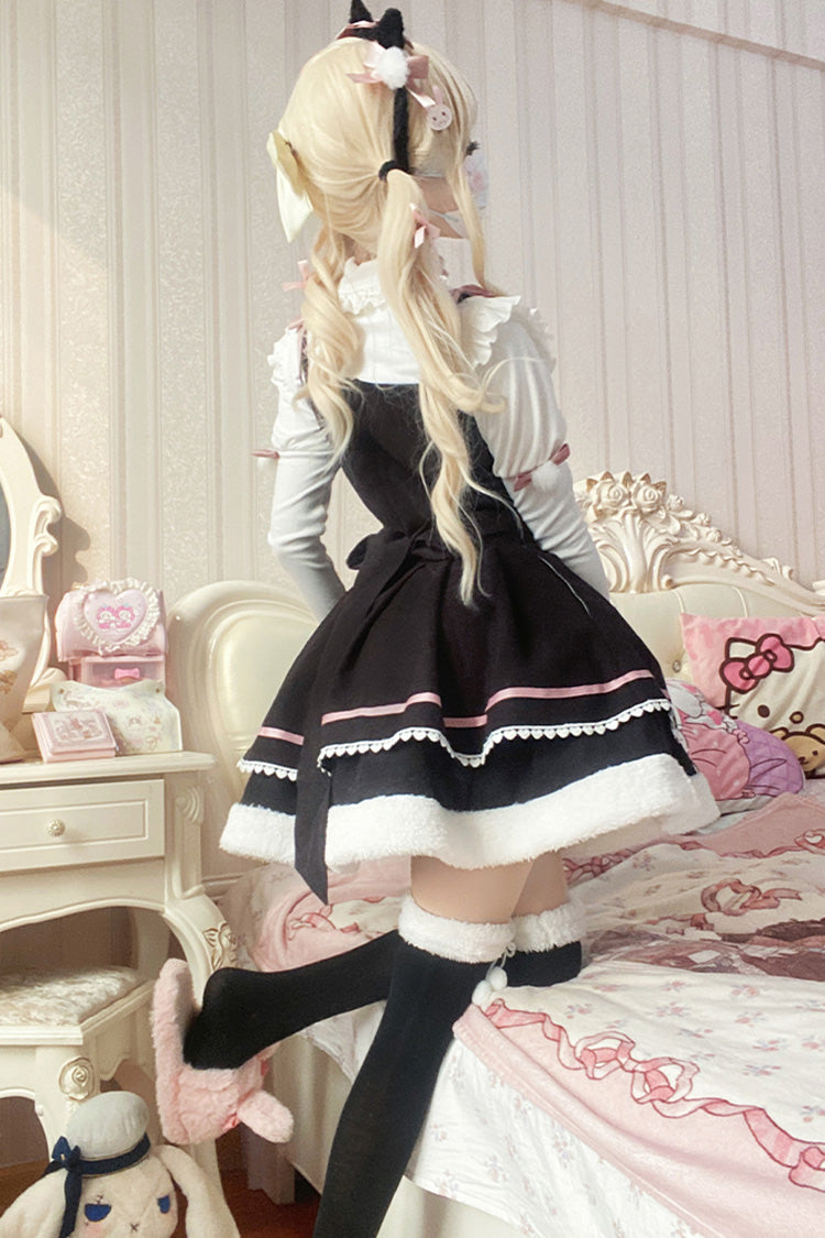 Star Meow Double Bowknot Sweet Lolita Jumper Dress
