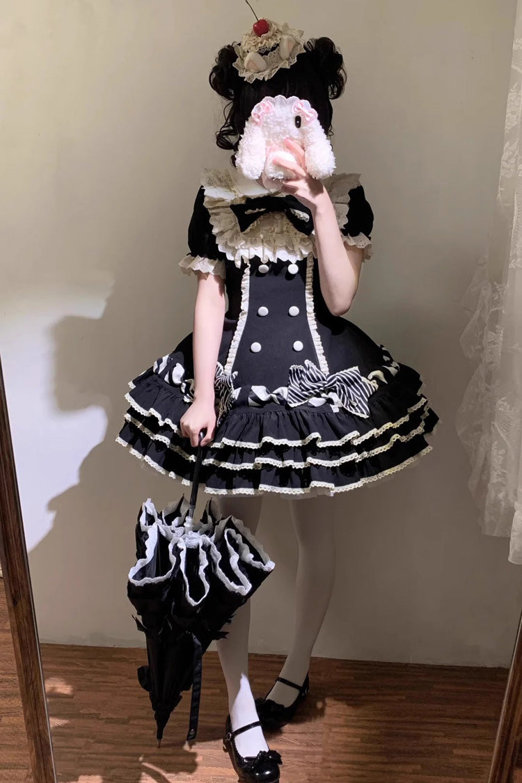 Tiered Sweet Princess Dress with Multi-Layered Ruffles