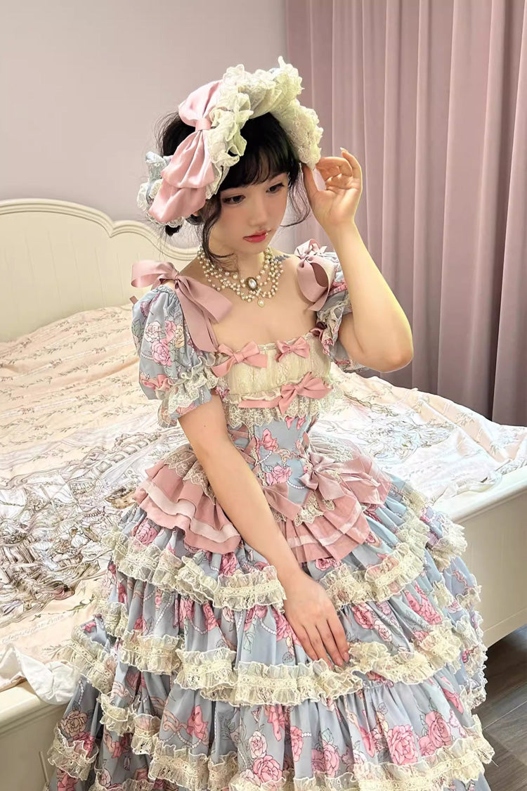 Gem Rose Multi-Layered Lace Skirt
