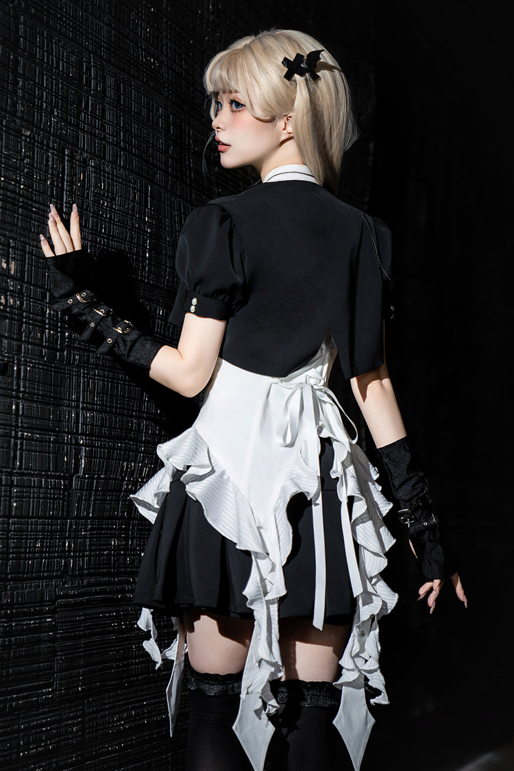 Broken Gemstones Gothic Ruffle Skirt
