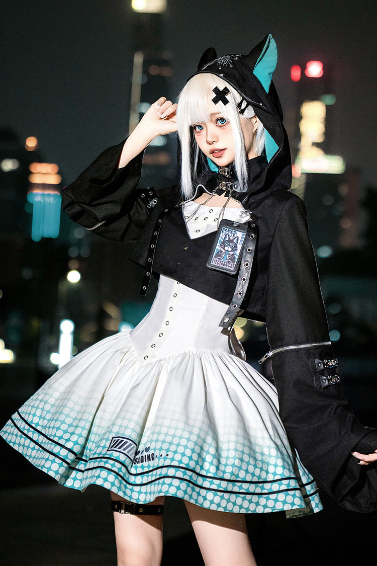 Print Future Suit Gothic Cool Lolita Dress