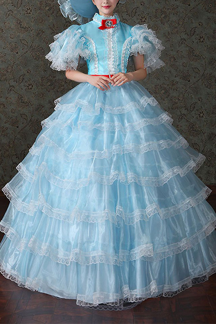 Victorian Lolita Dress - High Waist Multi-Layer Court Style