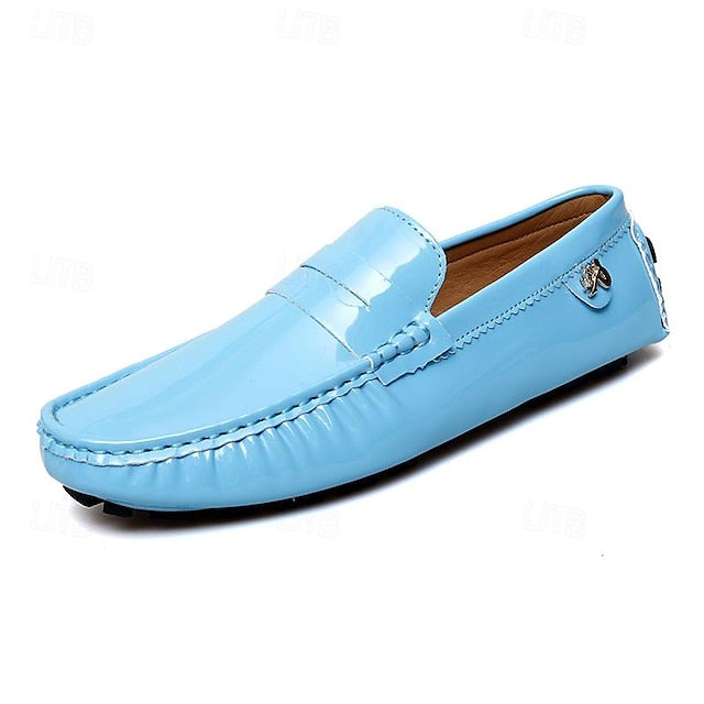 Penny Leather PU Slip-Ons Loafers Driving Men's