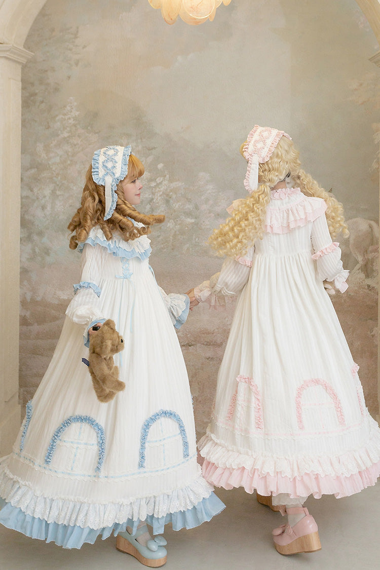 Twin Lilian Lolita Dress with Double Ruffles & Lace-Up Back