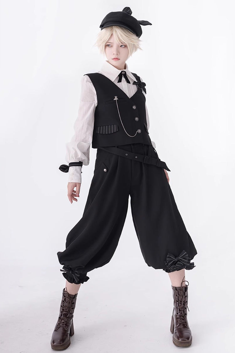 Ivory Long-Sleeve Secret Morning Paper Dapper Ouji Shirt