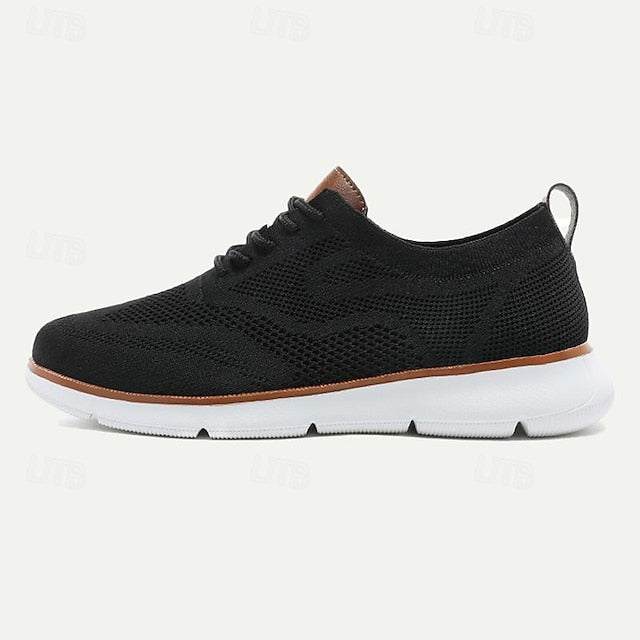 Men's Walking Casual Knit Lightweight Sneakers - Breathable