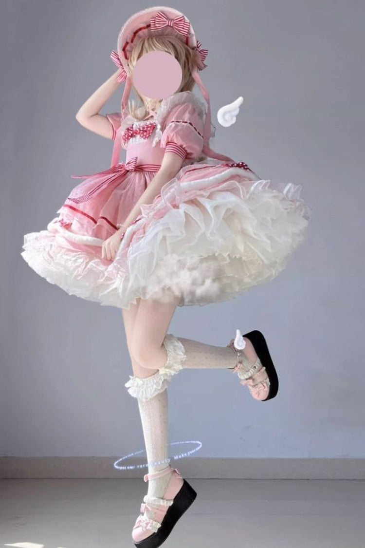 Sweetheart Bobo Magical Girl Sweet Lolita Short Sleeve Ruffle Dress 3 Colors