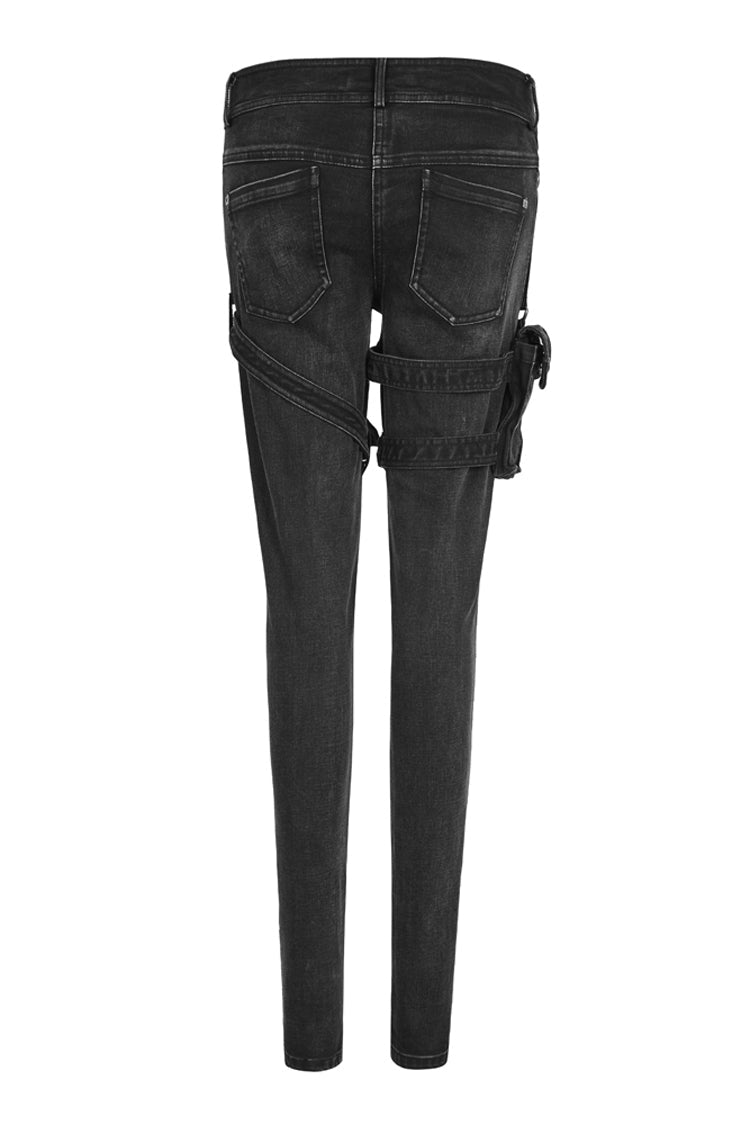 Pocket Stretch Denim Punk Trouser