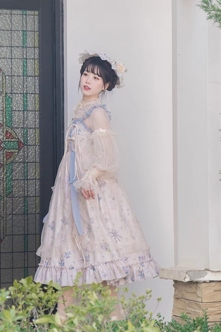 Chinese Floral Print Elegant Sweet Lolita Dress