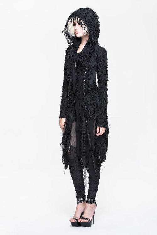 Ragged Sleeve Punk Long Coat