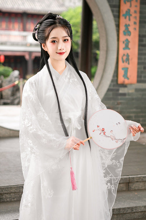 Ivory Chinese Fairy Hanfu Dress Complete Set for Women