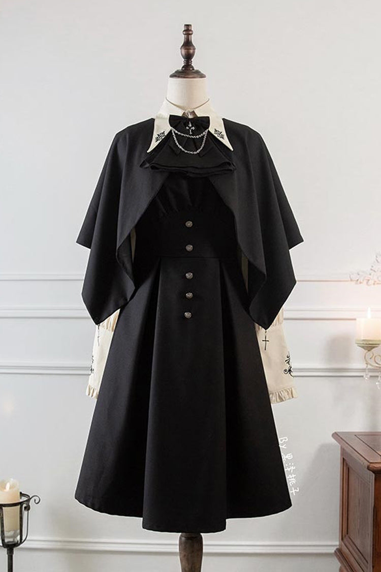 Night Raven Magic Metal buttons Gothic Lolita Dress
