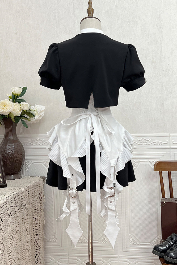 Broken Gemstones Gothic Ruffle Skirt