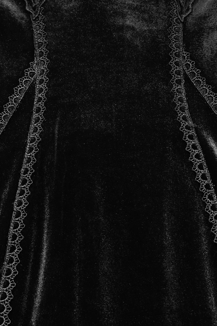 Floral Embroidered Lace Gothic Gown