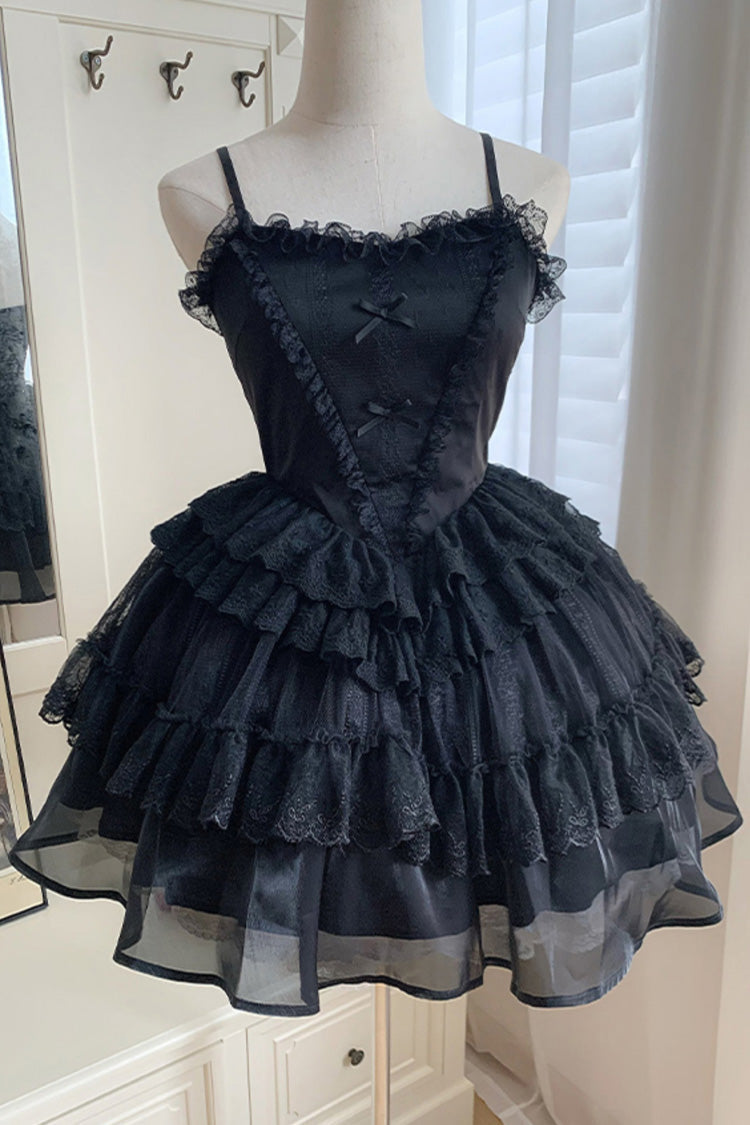 Gothic Lolita Drawstring JSK with Ruffle Details