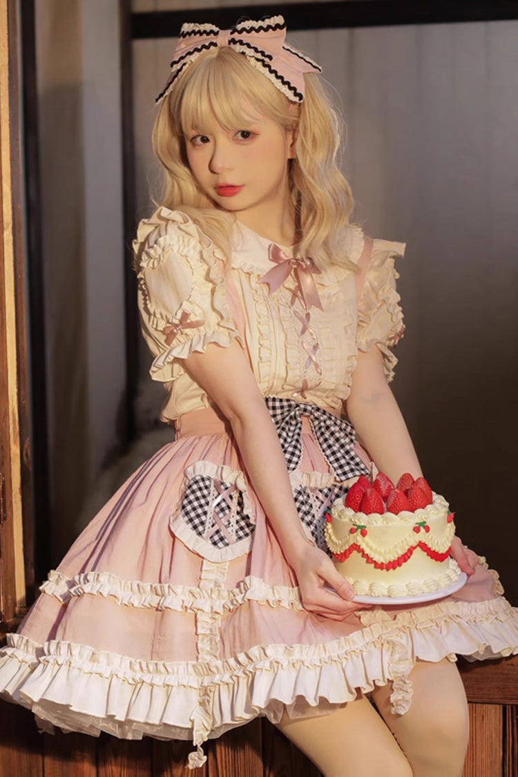 Dorothy Heart Ruffle Strap Dress