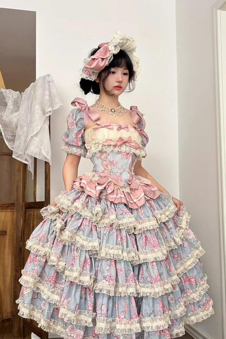 Gem Rose Multi-Layered Lace Skirt