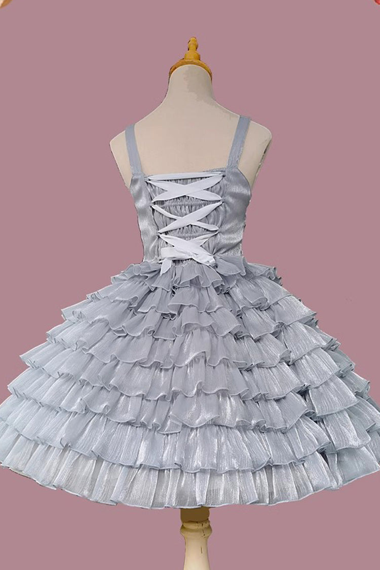 Plaid Print Ruffled Bow Sweet Tiered Dress - 3 Variants