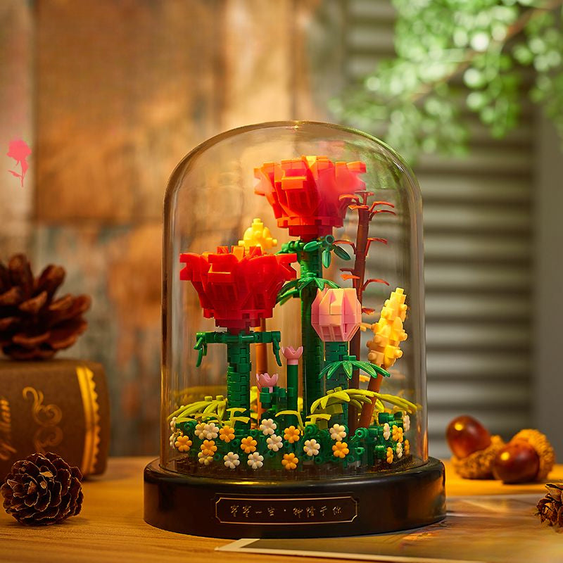 DIY Handmade Flowers Building Blocks - Kimi MK Kawaii Store