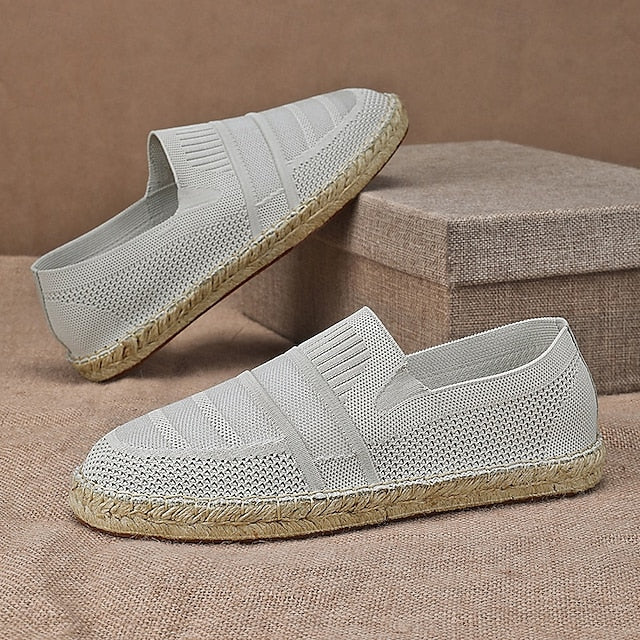 Woven Beige Vacation with Design Espadrilles Men's –
