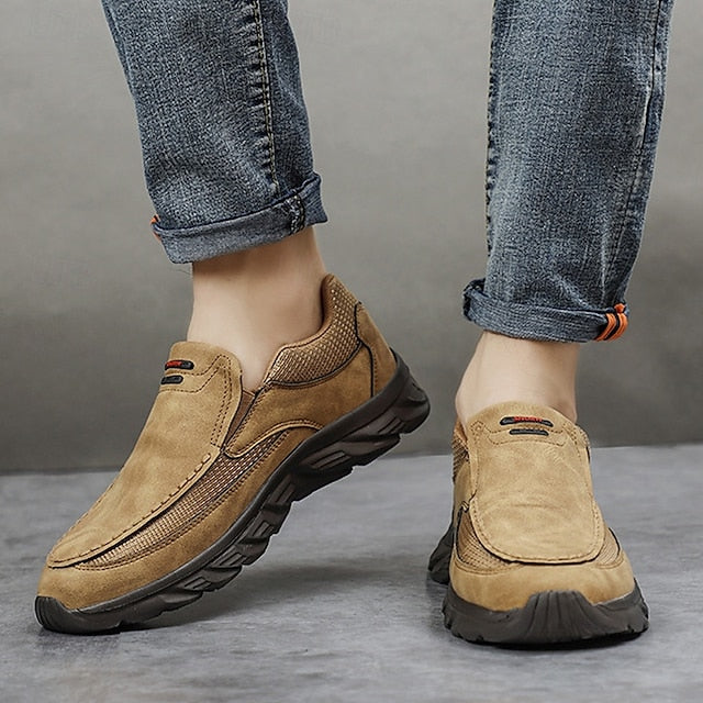 Lightweight – Men's Slip-On Loafers Suede