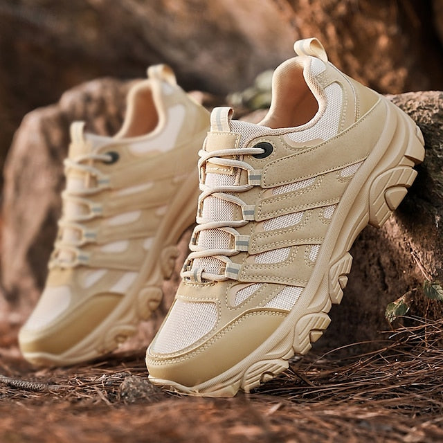 Beige Hiking - Men's Lightweight Outdoor Sneakers