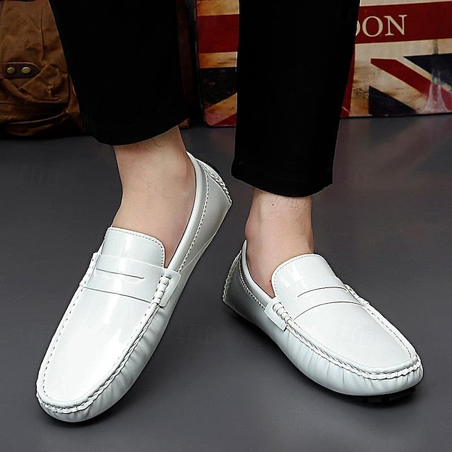 Penny Leather PU Slip-Ons Loafers Driving Men's