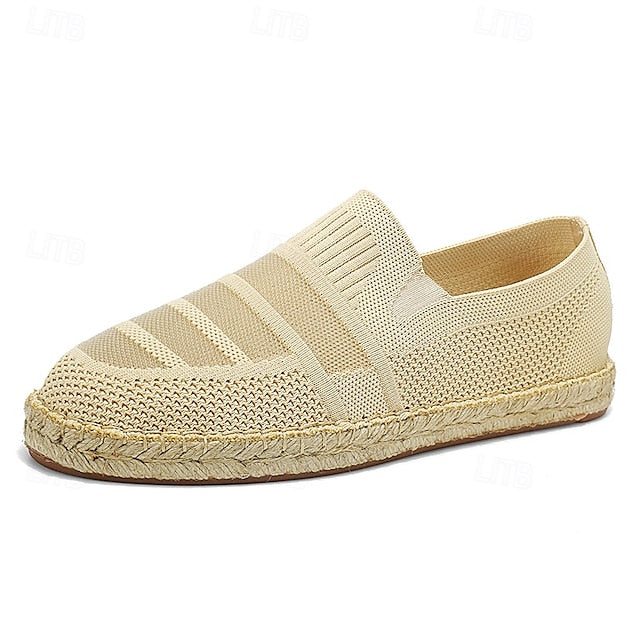 Woven Beige Vacation with Design Espadrilles Men's –
