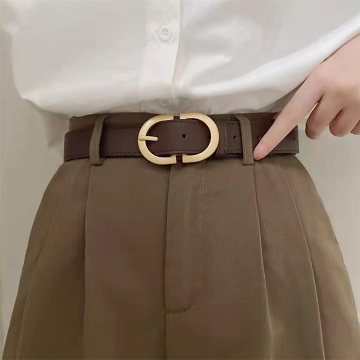 Casual Aesthetic Buckle Belt