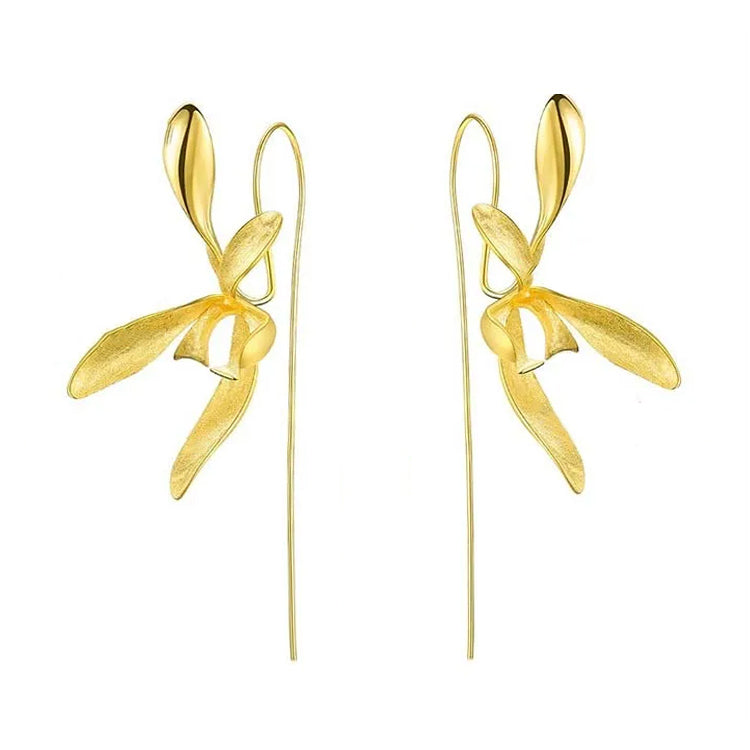 Elegant Orchid Earrings