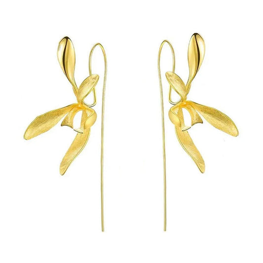 Elegant Orchid Earrings