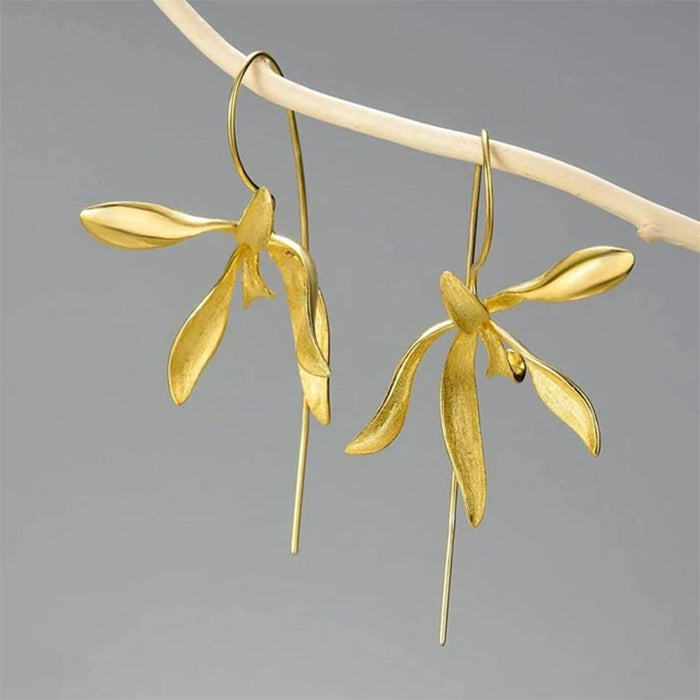 Elegant Orchid Earrings