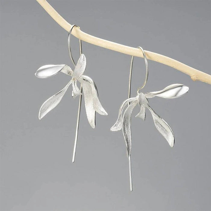 Elegant Orchid Earrings
