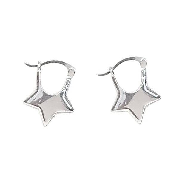 Elegant Sliver Star Earrings