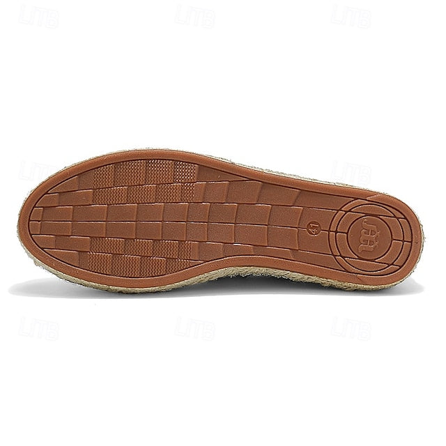 Woven Beige Vacation with Design Espadrilles Men's –
