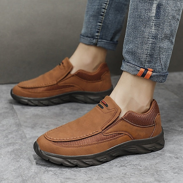 Lightweight – Men's Slip-On Loafers Suede