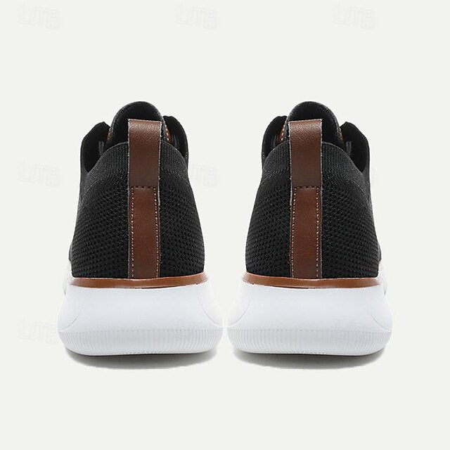 Men's Walking Casual Knit Lightweight Sneakers - Breathable