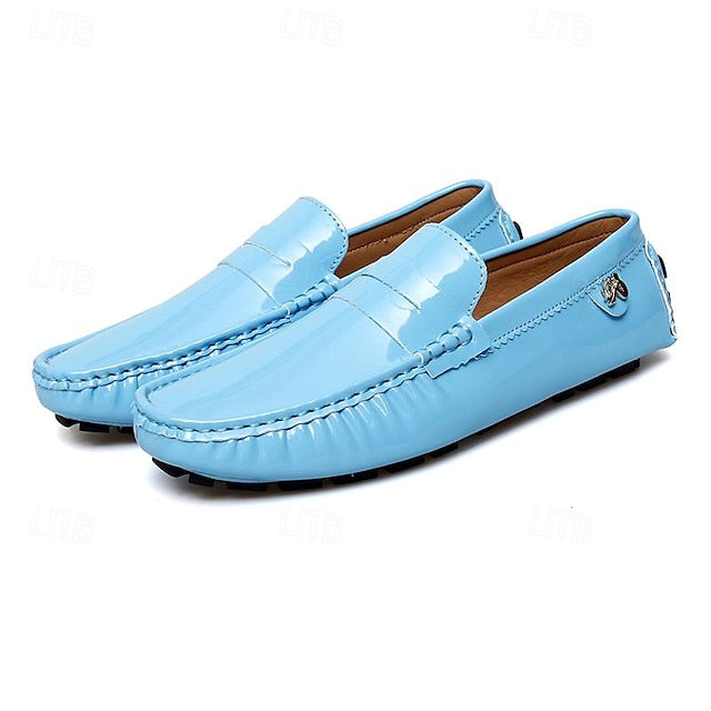 Penny Leather PU Slip-Ons Loafers Driving Men's