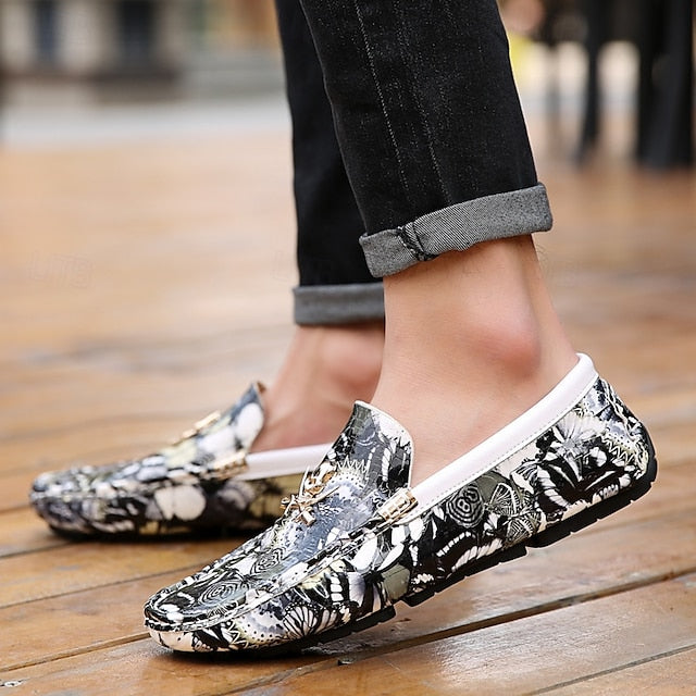 Boots Fleece Slip-Ons Winter Loafers PU lined Men's