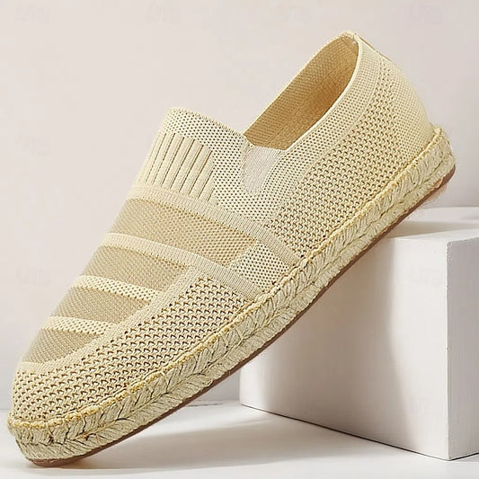 Woven Beige Vacation with Design Espadrilles Men's –
