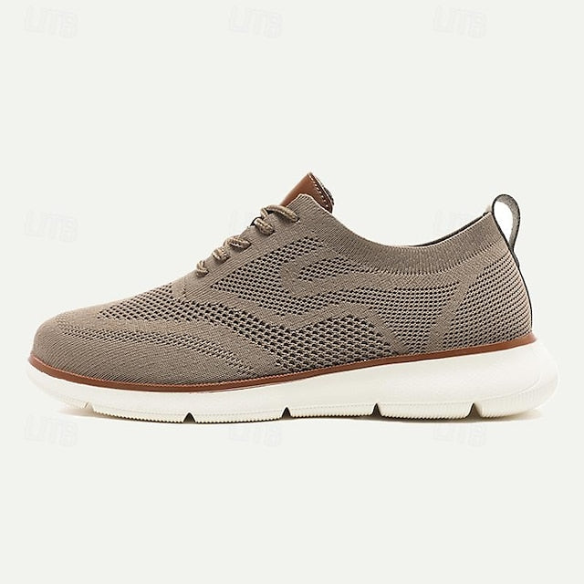 Men's Walking Casual Knit Lightweight Sneakers - Breathable