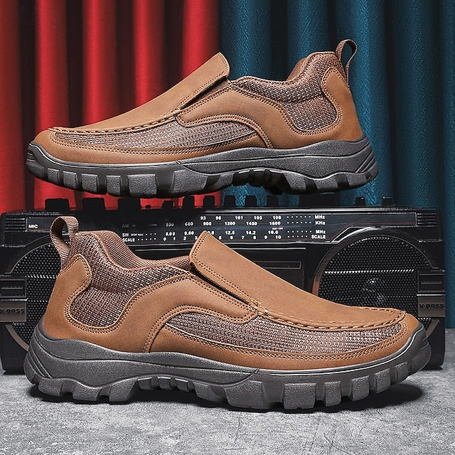 Maroon Design Men's with Perforated Stylish Sandals Slip-On