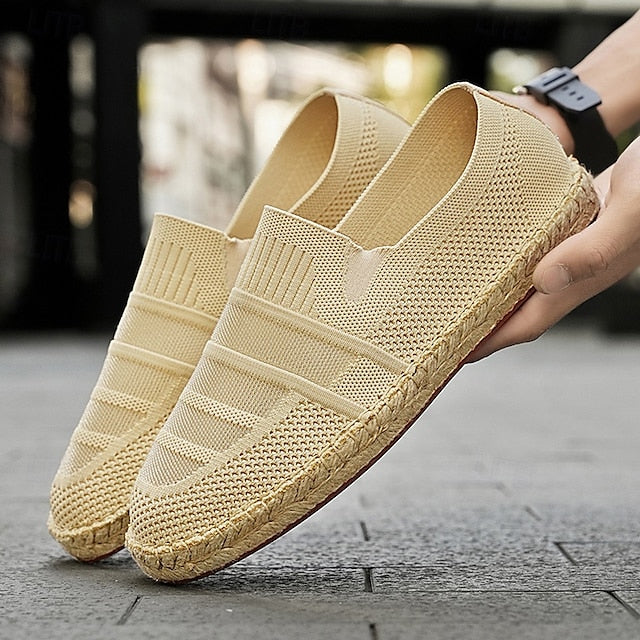 Woven Beige Vacation with Design Espadrilles Men's –