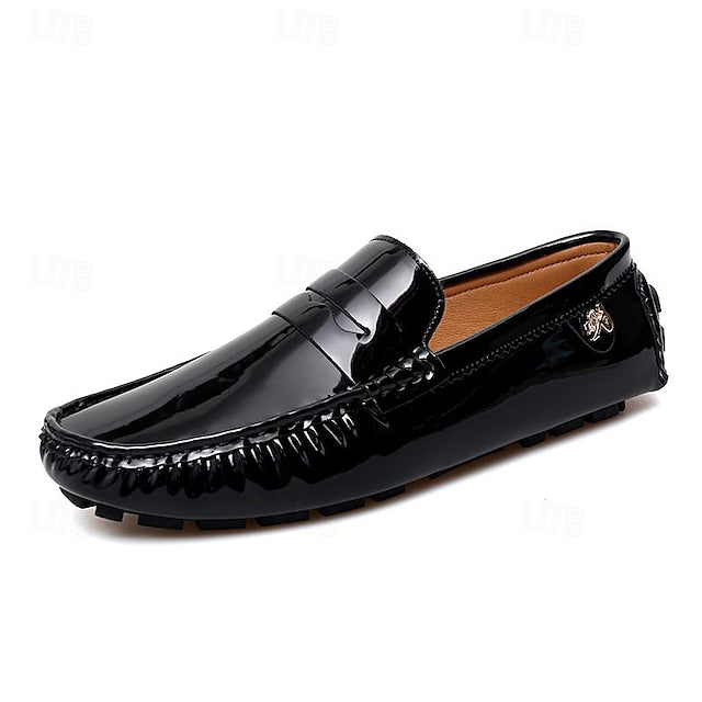 Penny Leather PU Slip-Ons Loafers Driving Men's