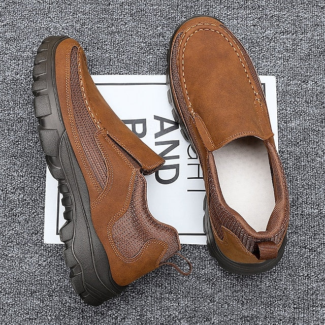 Maroon Design Men's with Perforated Stylish Sandals Slip-On